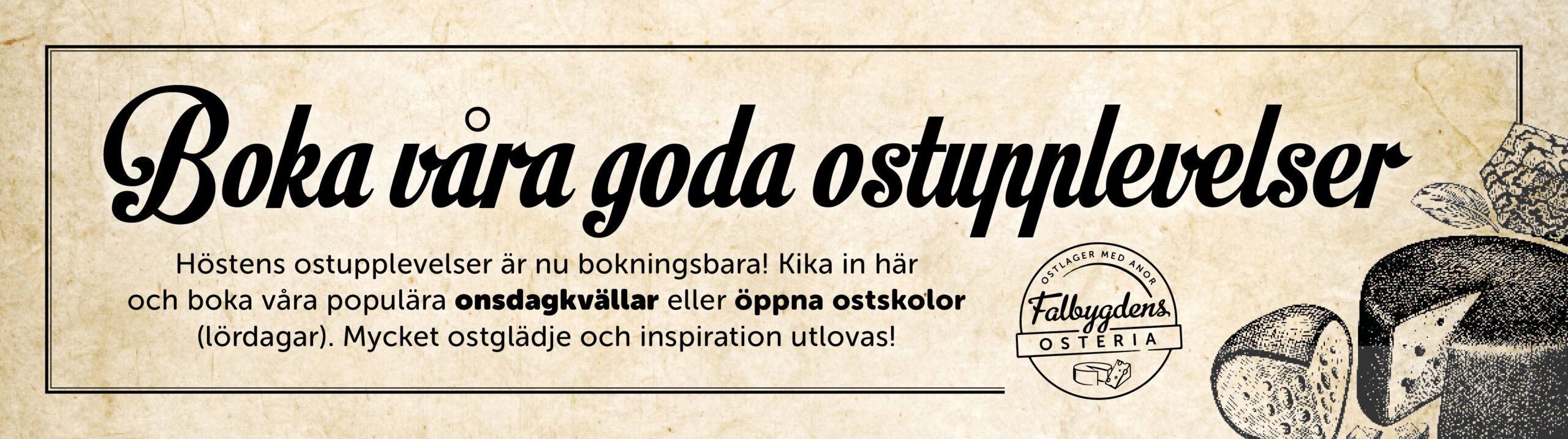Länk till Falbygdens Osterias bokningssida.